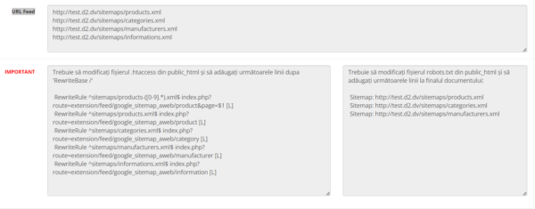 Modul feed-uri Google Sitemap - imagine 4